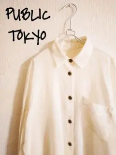 D221718 PUBLIC TOKYO シアーオーバーシャツのサムネイル