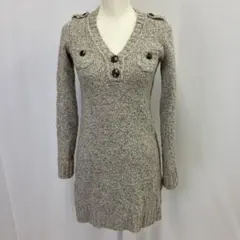 BURBERRY BLUE LABEL ニットワンピース 異素材 サイズ38