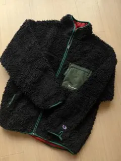 Champion フリースジャケット Lサイズ 黒・緑