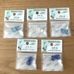 SWAROVSKI ハート型　アクセサリー　パーツ　材料　ハンドメイド　手芸