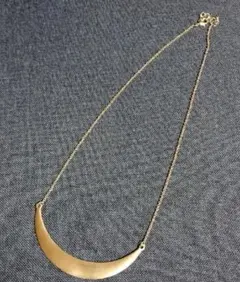 月の夢シンプル2連ゴールドネックレス ドットボール ゴールド14K 