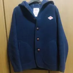 DANTON フード付きネイビーコート