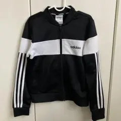 adidas ジャージ ブラック/ホワイト 140