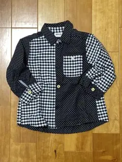 BREEZE ブリーズ　シャツ　カットソー　チェックシャツ　トップス　長袖　90