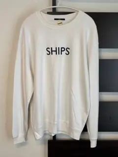 SHIPS ホワイト トレーナー Lサイズ