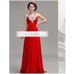 パーティドレス  ホルターネック スレンダーライン