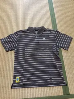 TOPPER ボーダー ポロシャツ ブラウン L