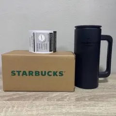 韓国　STARBUCKS ネイビー ステンレスタンブラー　スタバ　新品　未使用のサムネイル