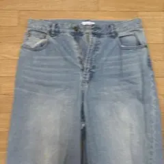 Regen Glanz ワイドレッグデニムライトブルー