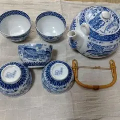 昭和レトロ 急須と湯呑みセット