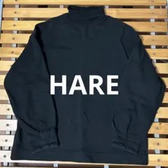 【HARE】タートルネック　ハイネック　スウェット　トレーナー　ハレ　韓国 黒