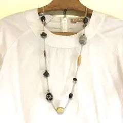 インポート　ウッドパーツネックレス