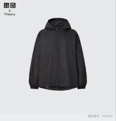 ユニクロ　Theory ブラック ナイロンパーカー M