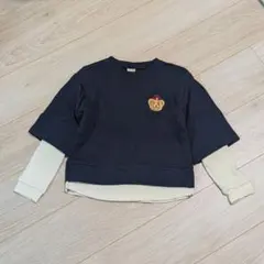 プティマイン　重ね着風トレーナー