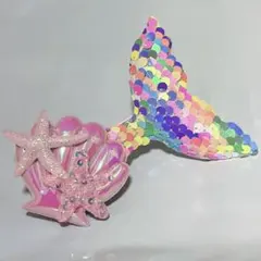 マーメイド　シェル ヘアピン 人魚 貝殻 ヘアクリップ