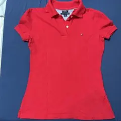TOMMY HILFIGER ポロシャツ レッド Sサイズ