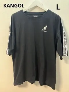 KANGOL ブラック Tシャツ ロゴ入りのサムネイル