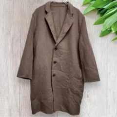 SENSE OF PLACE チェスターコート L 毛混合 ブラウン