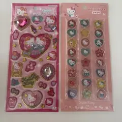 キラキラジュエルシール　おはじきふうシール　サンリオ　ハローキティ　サンスター