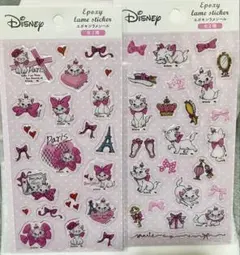 Disney マリーちゃん　マリーキャット エポキシシール 2シートセット