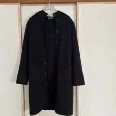 ARMEN ダークネイビー キルティングコート　 フランス製　綿素材のサムネイル
