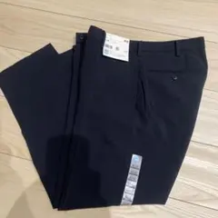 新品 ユニクロ 感動パンツ 2WAYストレッチ ウールライク ネイビー 82cm