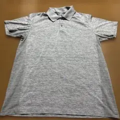 ユニクロ　ドライ　ポロシャツ　メンズ　グレー　L