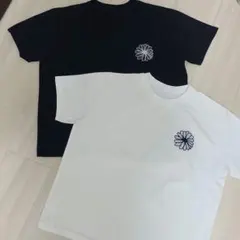 デイジー刺繍 半袖Tシャツ 2枚セット ブラック ホワイトのサムネイル