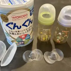 WAKODO ぐんぐん Pigeon 哺乳瓶セット乳頭保護器