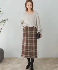 URBAN RESEARCH ROSSO ボタンデザインタイトスリットスカート