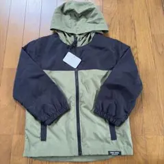 キッズ フード付きジャケット オリーブグリーン/ブラック