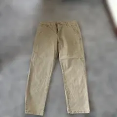 ベージュ チノパン フロントジッパー付き