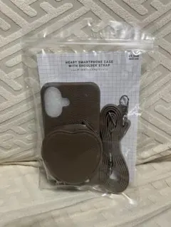 新品 3COINS iPhone16用 ショルダー付きハートスマホケースのサムネイル
