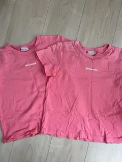 ★ミキハウス　サーモンピンクロゴTシャツ　サイズ120 2枚セット