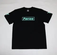 pariss Tシャツ（ブラック×ティファニーブルー）