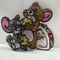 トムとジェリー　ラインストーンキーホルダー