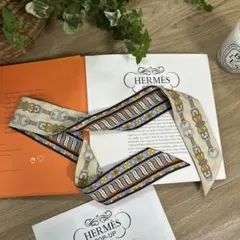 エルメス カレ HdORIGNY シルク100％ スカーフ ブルー - メルカリ