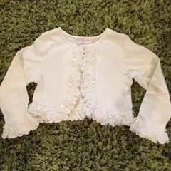 [美品] シャーリーテンプル  白レースボレロ 110