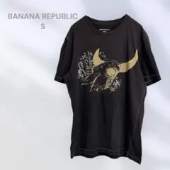 バナナリパブリック　半袖Tシャツカットソー　プリントT カジュアル　モード系