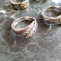 『単品 羽』 シルバー925 リング ★