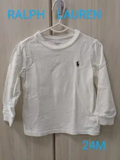 Ralph Lauren 24M ホワイト 長袖カットソー