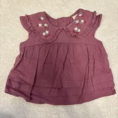 プチメインのフリル付きブラウス