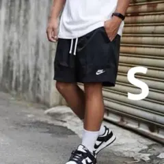 新品未開封　NIKE ウーブンショートパンツ ブラック Sサイズのサムネイル