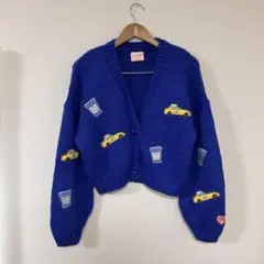 【海外限定】刺繍 ワッペン ニット カーディガン　風色日向さん着用