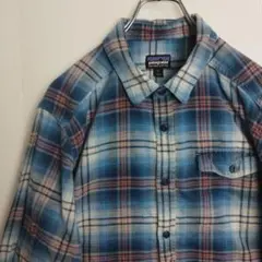 パタゴニア 長袖シャツ ネルシャツ チェック柄 マルチカラー メンズL
