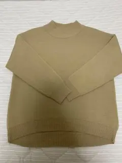 レイカズン　ベージュ ハイネック ニットセーター