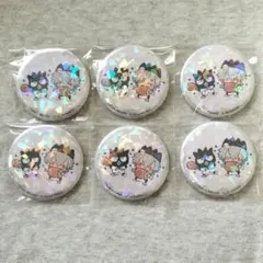 ① ヒプマイ サンリオ NAKAYOKU ホログラム缶バッジ 左馬刻