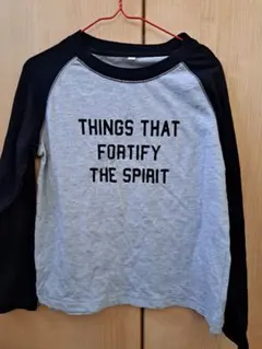 長袖カットソー グレー/ブラック