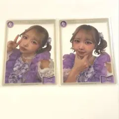 FRUITS ZIPPER 仲川瑠夏 クリアトレカ ２点セット売り