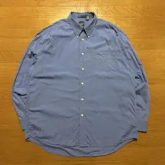 90s OLD GAP 長袖シャツ ブルー classic fit コットンXL